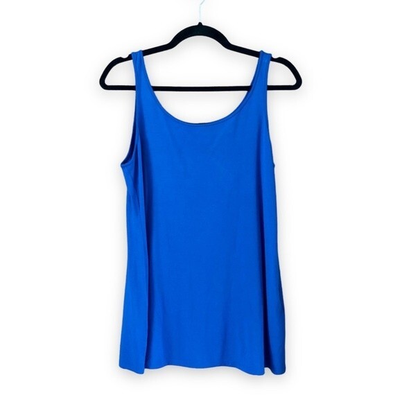 Eileen Fisher Blue Viscose Tank Top Size Small - Picture 2 of 4